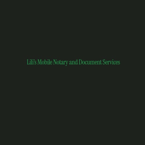 Lili’s Mobile Notary and Apostille services