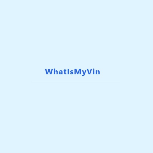 WhatIsMyVin